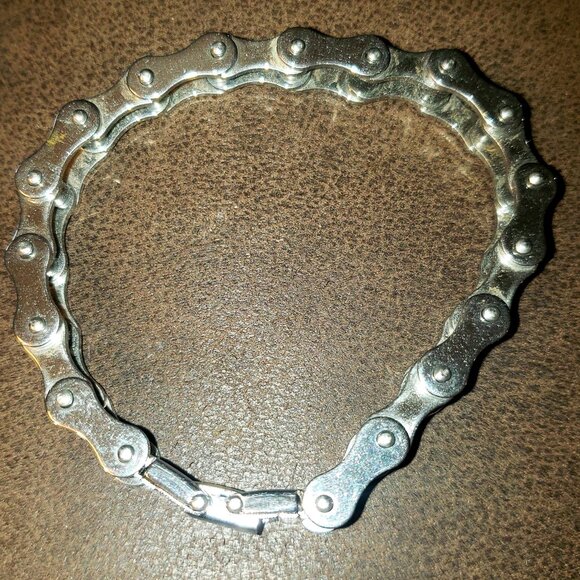ICYROSE Stainless Steel Men's Bike Chain Bracelet 041 (8Inch) - Picture 1 of 6